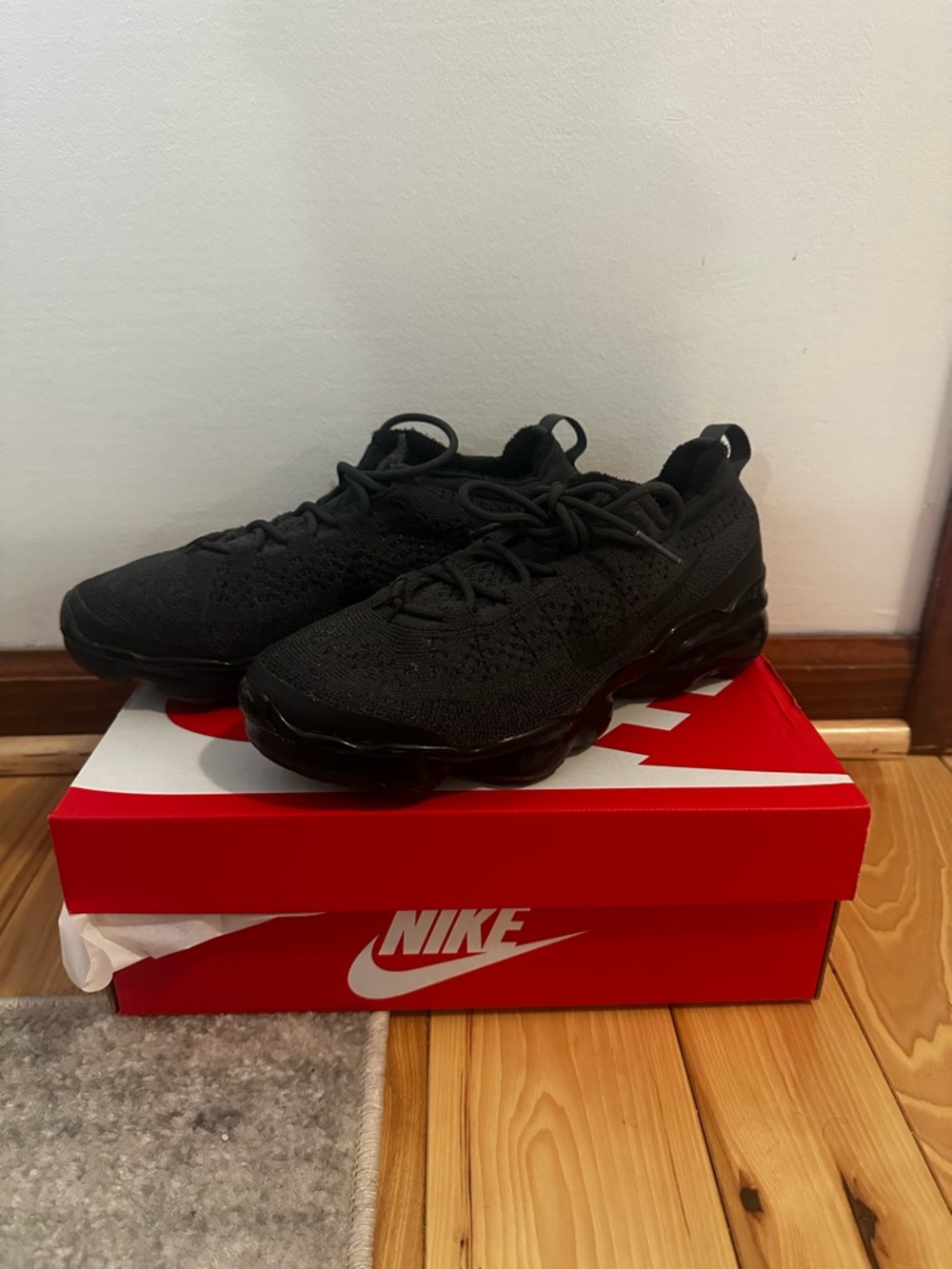 Nike Air VaporMax Flyknit All-Black Sneakers
